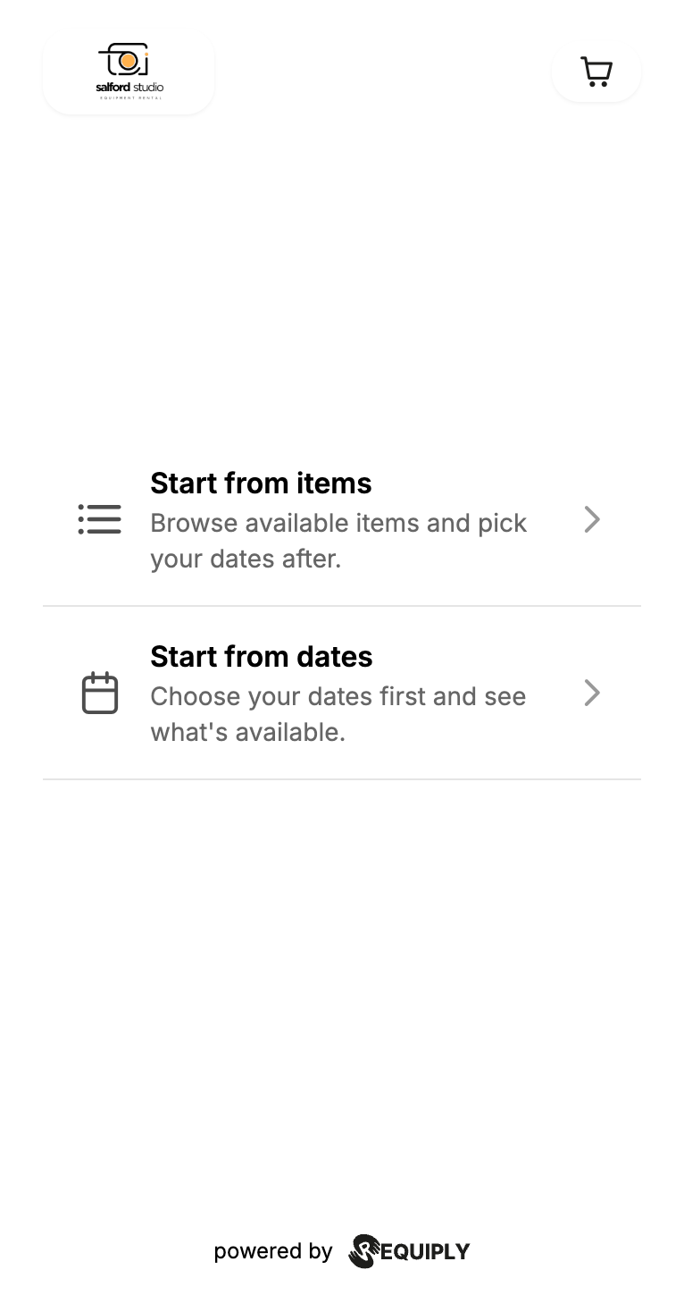 Choose where to start